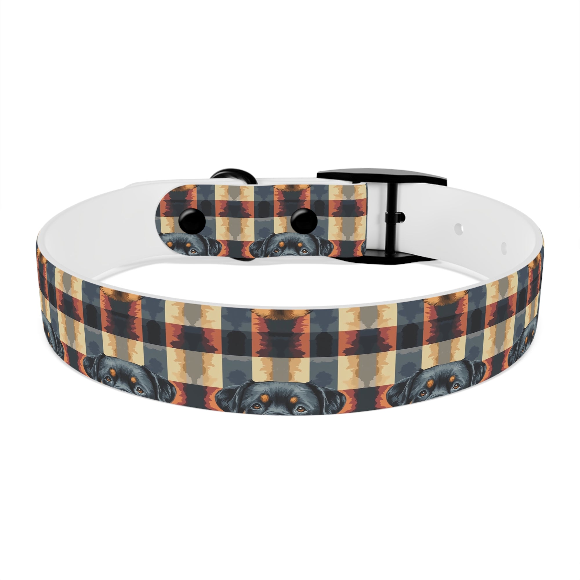 Pawsome Rottweiler Royalty Plaid Dog Collar