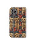 Yorkie Charm Twins Flip Cases