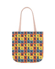 Frenchie Pop Art Pawfection Grid Canvas Tote Bag