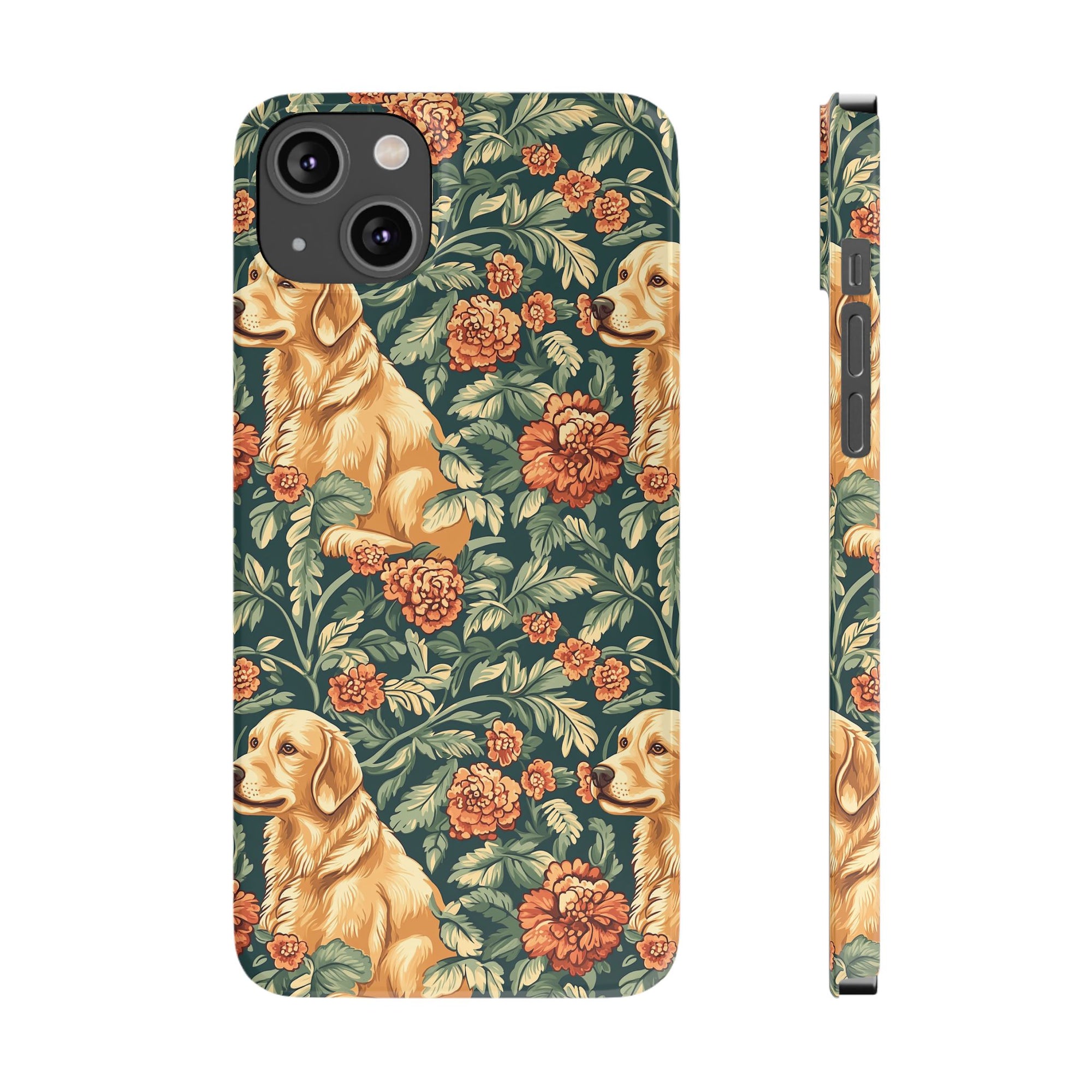 Blooming Goldie Glam Slim Phone Cases