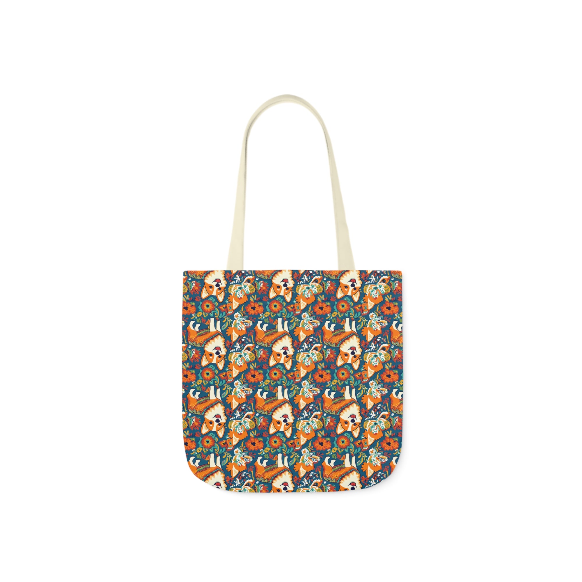 Corgi Carnival Couture Canvas Tote Bag