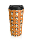 Boxer Blissful Chic Canine Stainless Steel Travel Mug