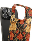 Golden Pawsatronic Tapestry Slim Phone Cases