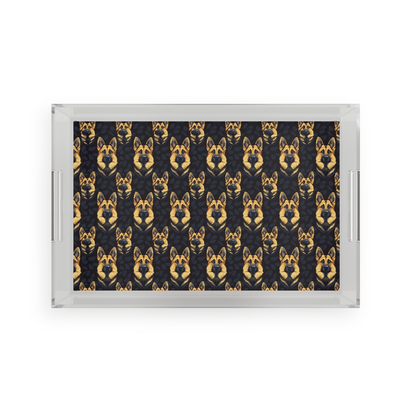 Majestic Hound Couture: German Shepherd LuxeBlend Acrylic Serving Tray