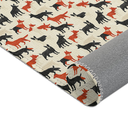 Modern Shepherd Chic - German Shepherd Area Rug