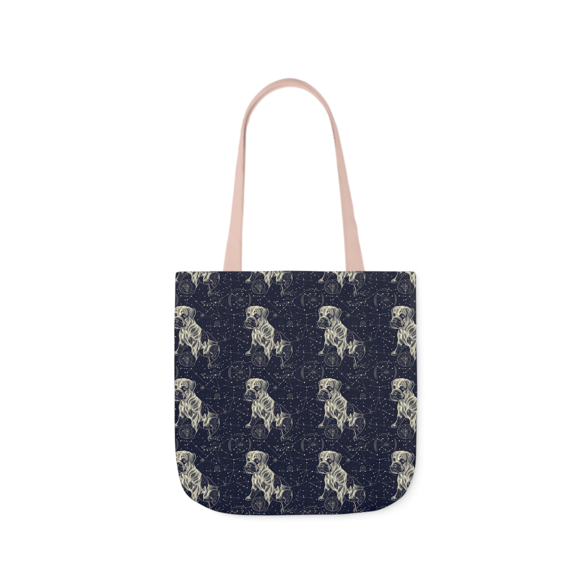 Celestial Boxer Bliss Canvas Tote Bag