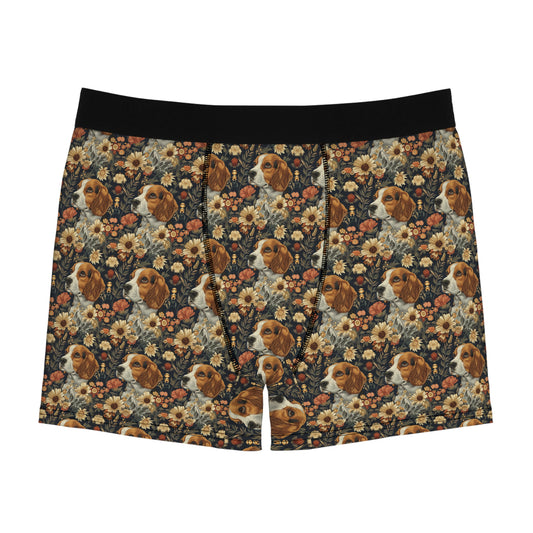 Beagle Blossoms Men's Boxer Briefs