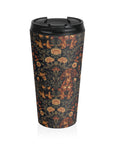 Dapper Dachshund Embroidery Elegance Stainless Steel Travel Mug