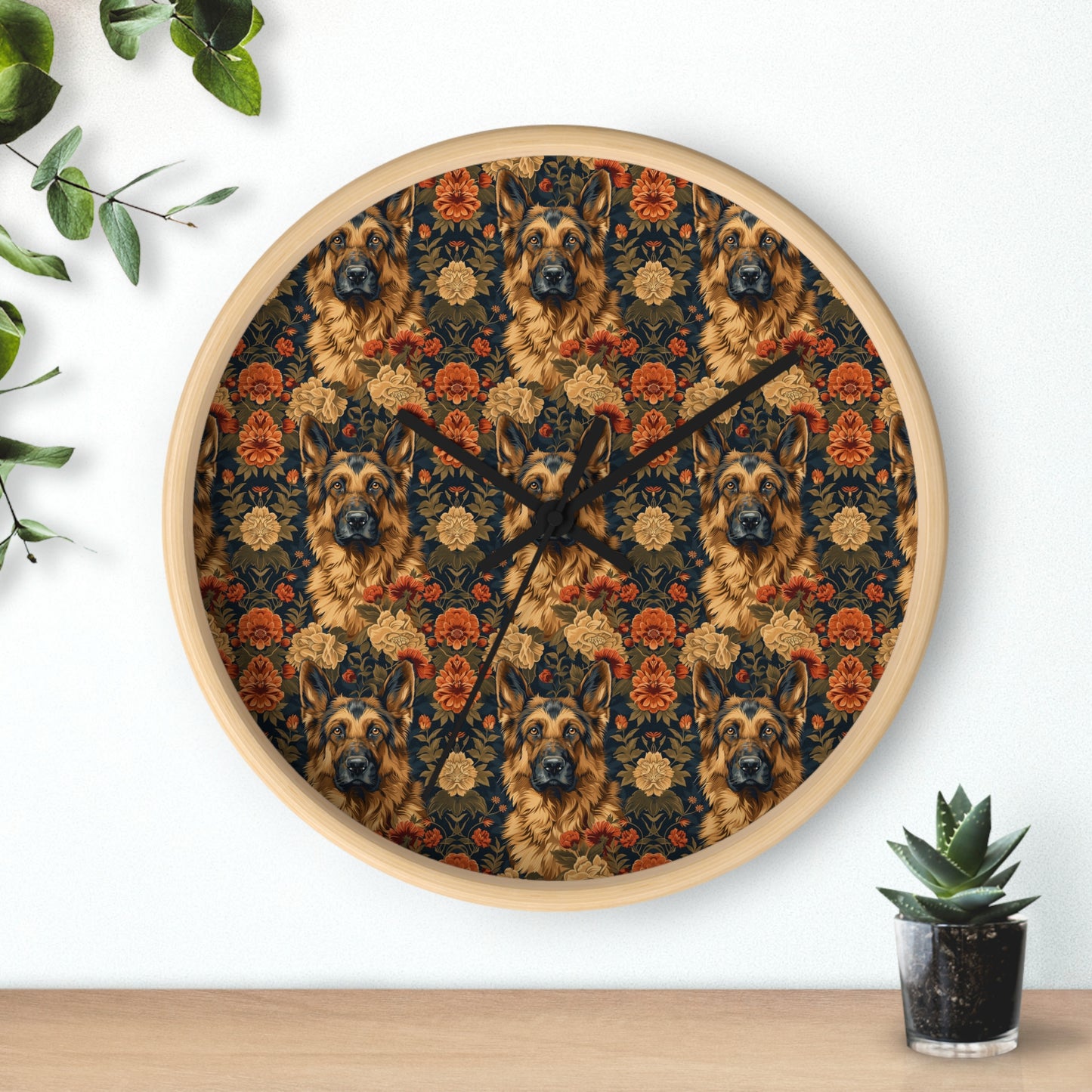 WhimsiWooly Shepherd Spritz Wall Clock