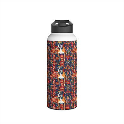 Boxer Blossom Tapestry Delight Stainless Steel Water Bottle