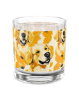 Golden Glitz 'n Glamour Woofwear Rocks Glass