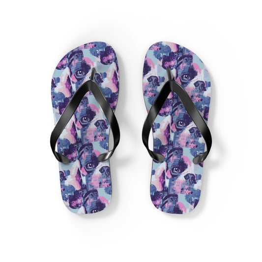 Funky Geometric Boxerista Flip Flops