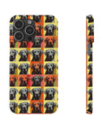 Whimsical Warhol Labrador Slim Phone Cases