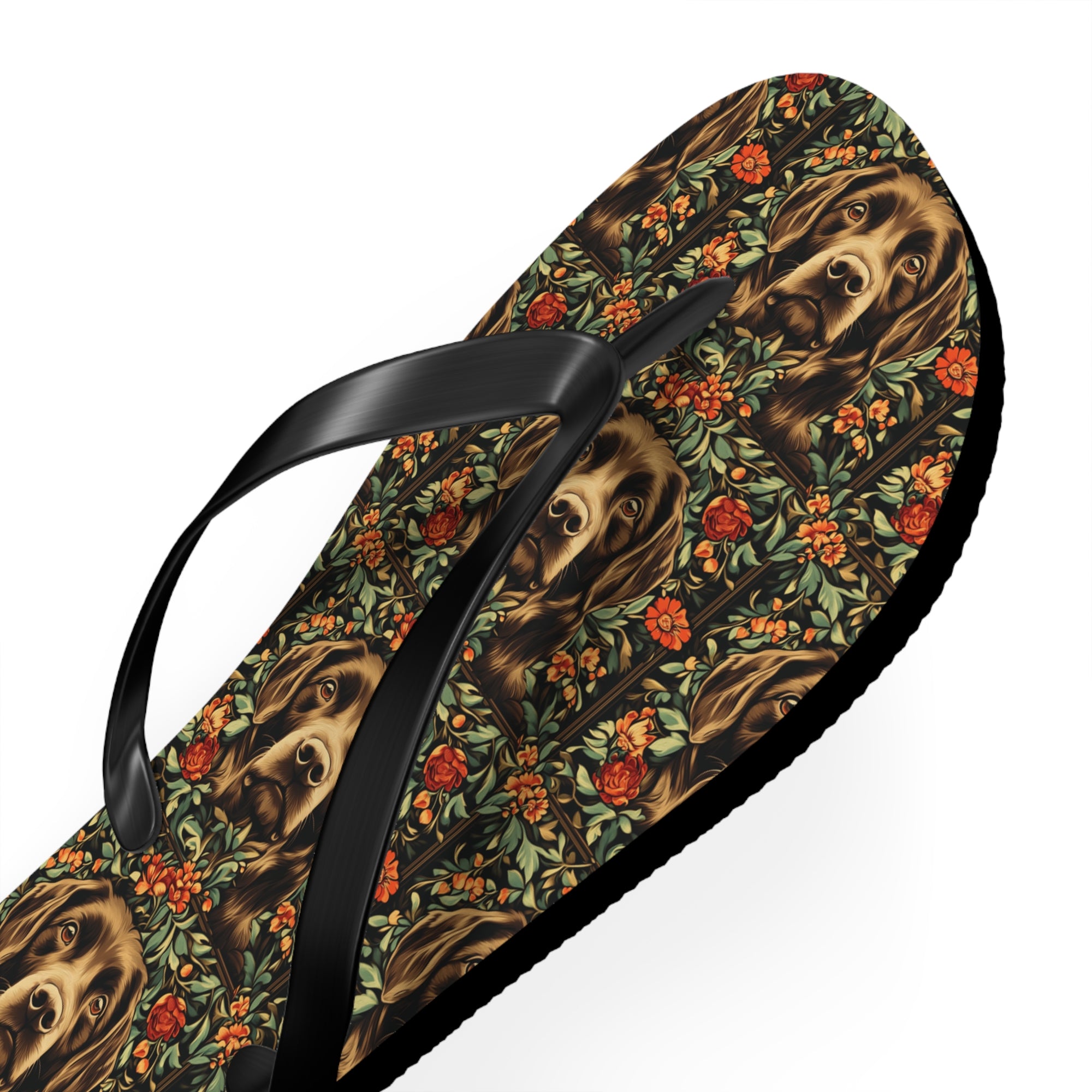 Labrador Lush Pooch Tapestry Flip Flops