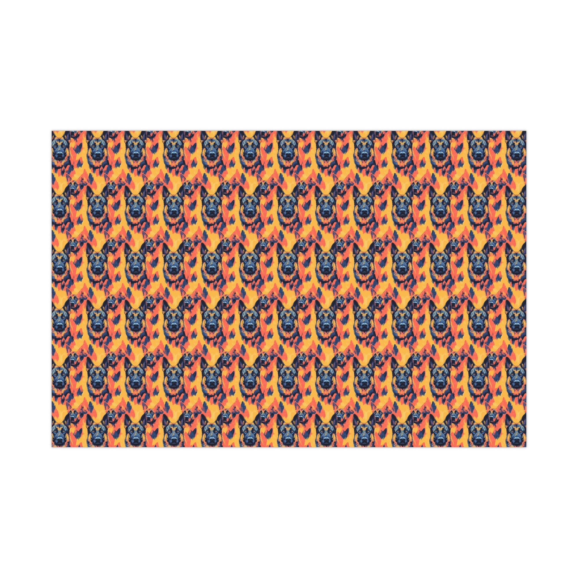 Impressionistic German Shepherds Gift Wrap Papers