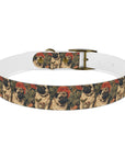 Blooming Pug Paradise Dog Collar