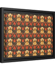 Golden Pawsatronic Tapestry Matte Canvas, Framed