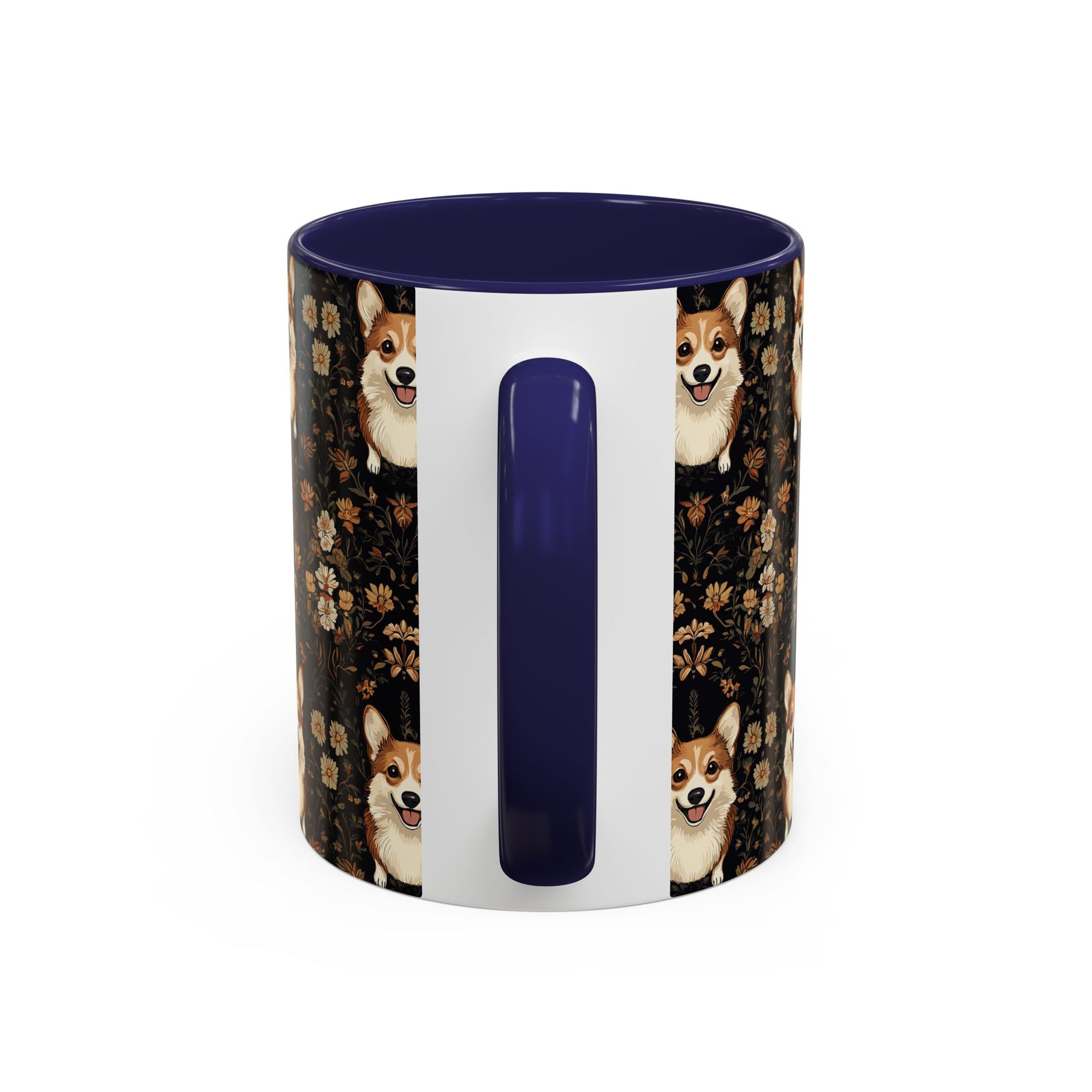 Nighttime Corgi Glow Stride Accent Coffee Mug