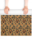 Autumnal German Shepherd Glamour Foam Yoga Mat