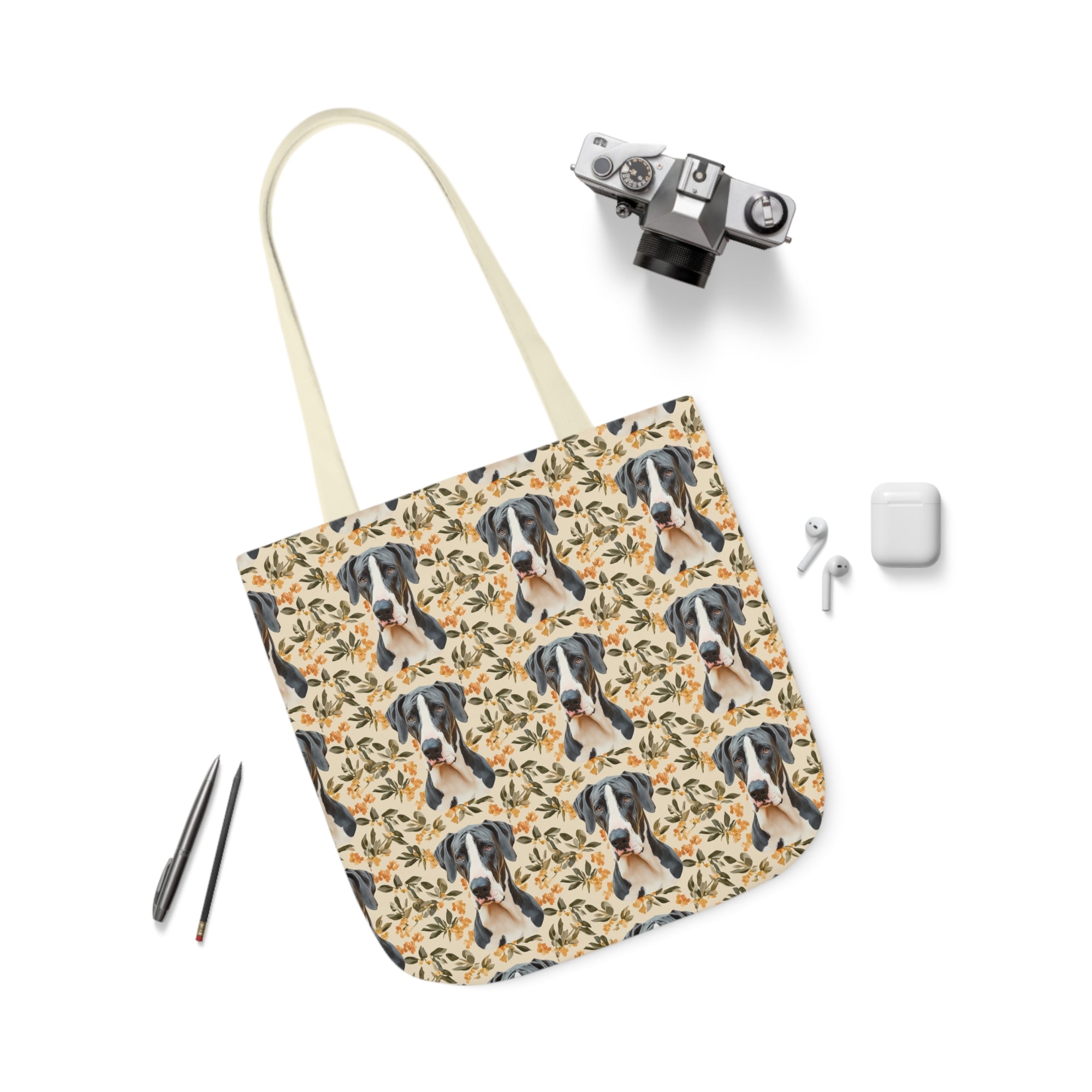 Majestic Great Dane Meadow Canvas Tote Bag