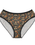 Dazzling Dachsund Blossoms & Foliage Women's Briefs