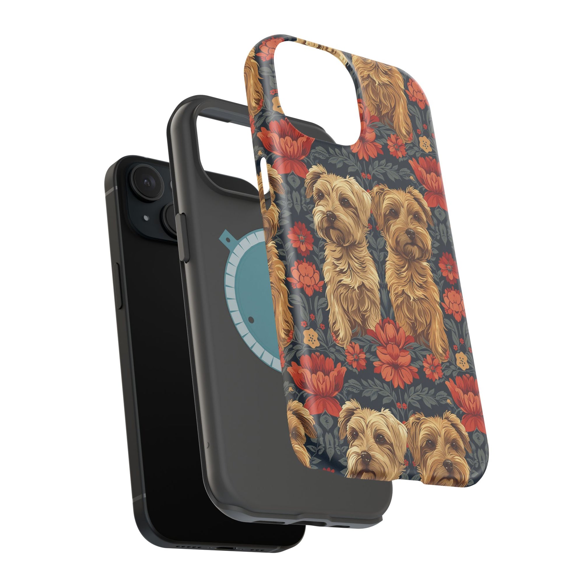 Yorkie Charm Twins Magnetic Tough Cases