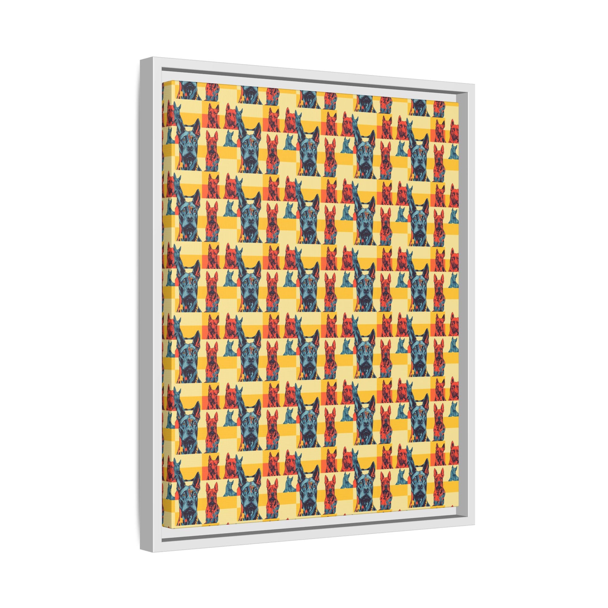 Dane-tastic Marvelous Mutt Mode Matte Canvas, Framed