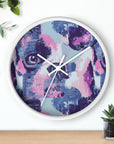 Funky Geometric Boxerista Wall Clock