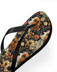 Beagle Blossoms Flip Flops