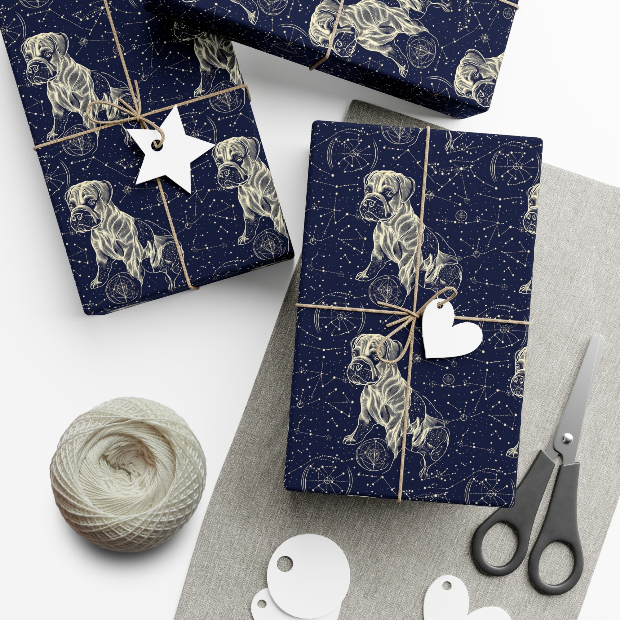 Celestial Boxer Bliss Gift Wrap Papers