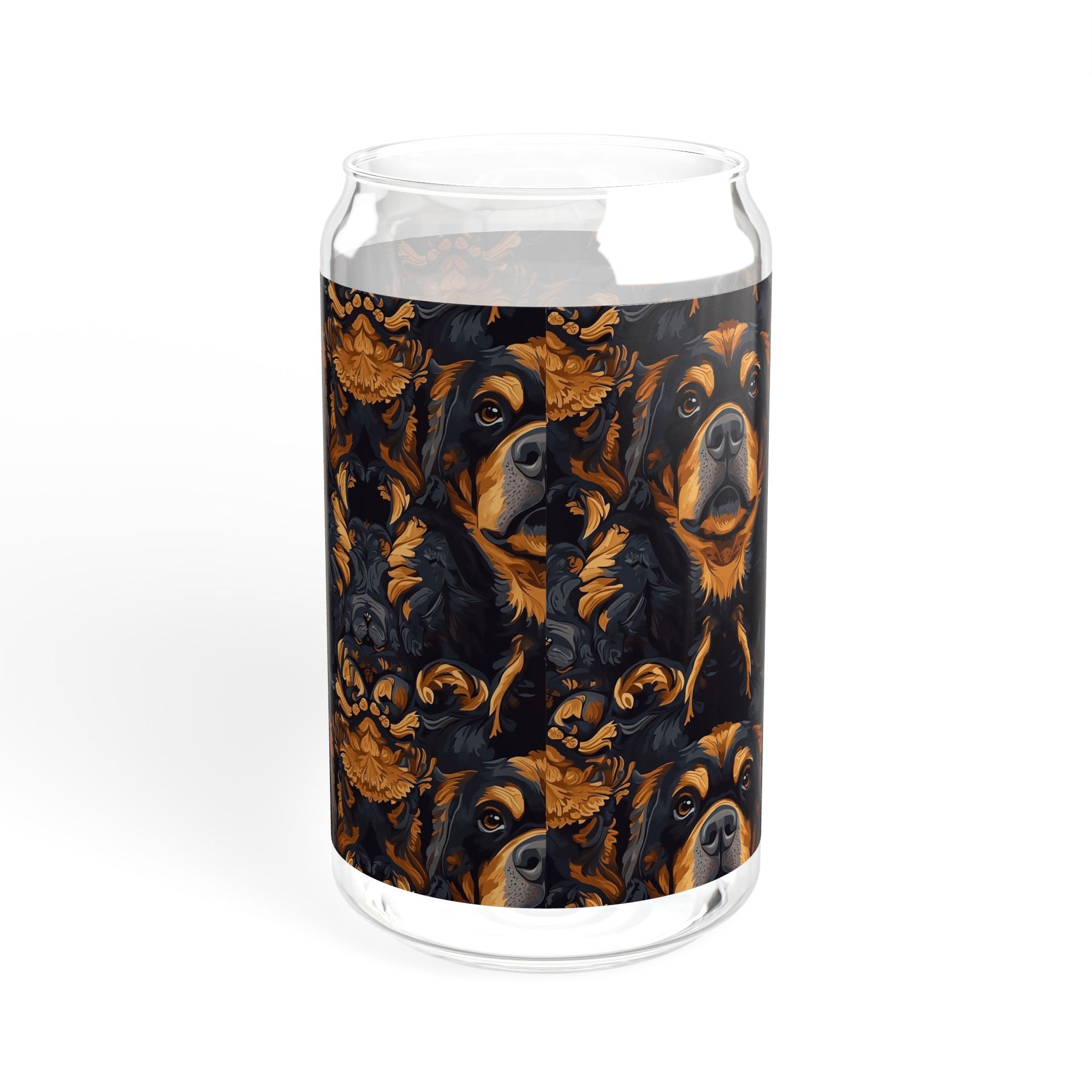 Modern Rottweiler Royalty Sipper Glass