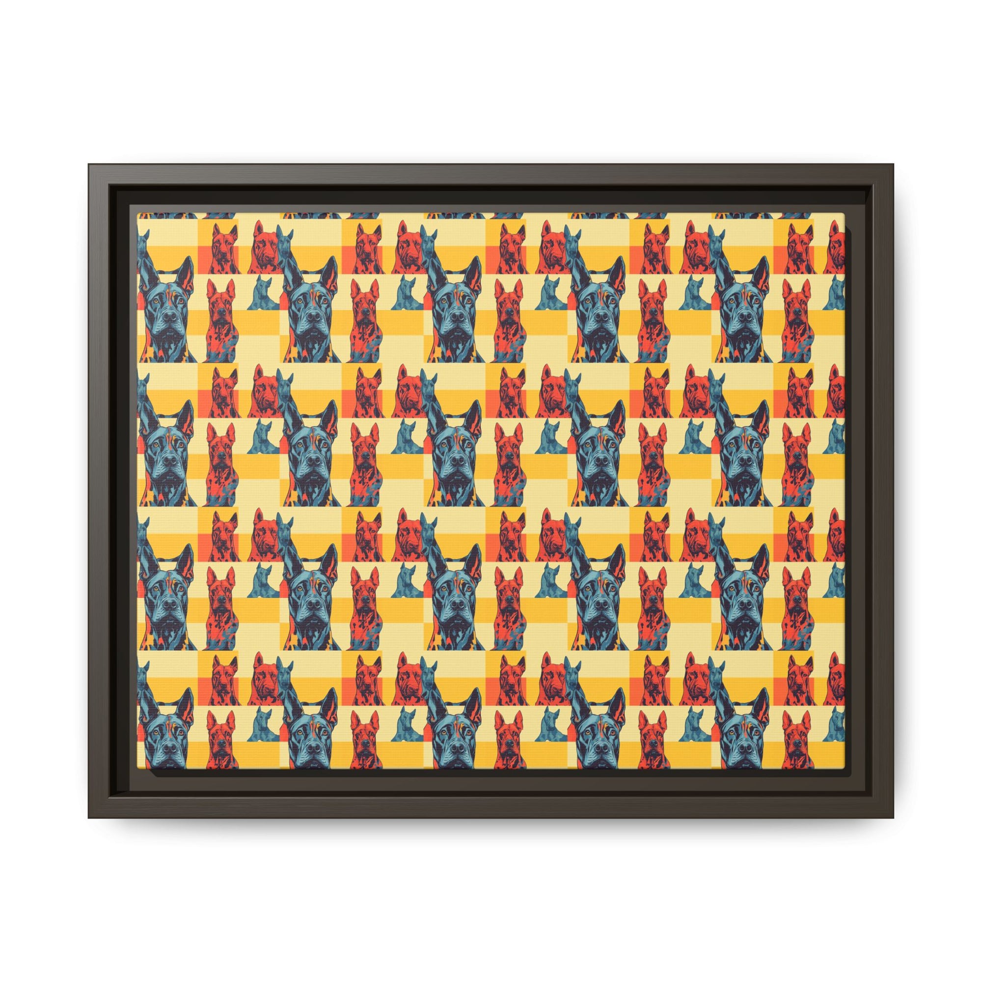 Dane-tastic Marvelous Mutt Mode Matte Canvas, Framed