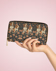 Beagle Blossom Bonanza Zipper Wallet