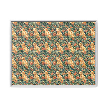 Blooming Goldie Glam Matte Canvas, Framed