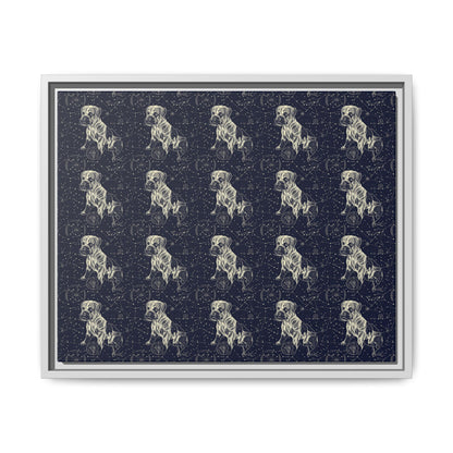 Celestial Boxer Bliss Matte Canvas, Framed