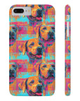 Rustic Charm Labrador Chic Slim Phone Cases