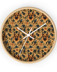 Autumnal German Shepherd Glamour Wall Clock