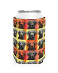 Whimsical Warhol Labrador Can Cooler Sleeve