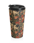 Blooming Pug Paradise Stainless Steel Travel Mug