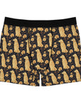 Golden Paws Floral Frenchie Men's Boxer Briefs