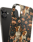 Beagle Blossom Bonanza Slim Phone Cases