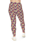 Glitchy Bulldog Blitz Plus Size Leggings