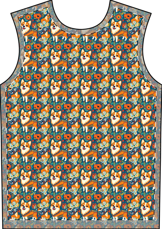 Corgi Carnival Couture Men's Pajama Set