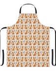 Golden Glamour Paws - Luxe Licks for Regal Retrievers Apron