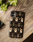 Nighttime Corgi Glow Stride Slim Phone Cases