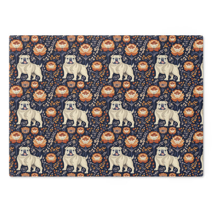 Bulldog Blossom Bonanza Cutting Board