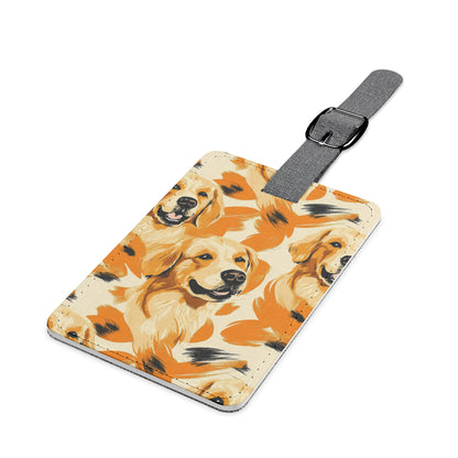 Golden Glitz 'n Glamour Woofwear Luggage Tag