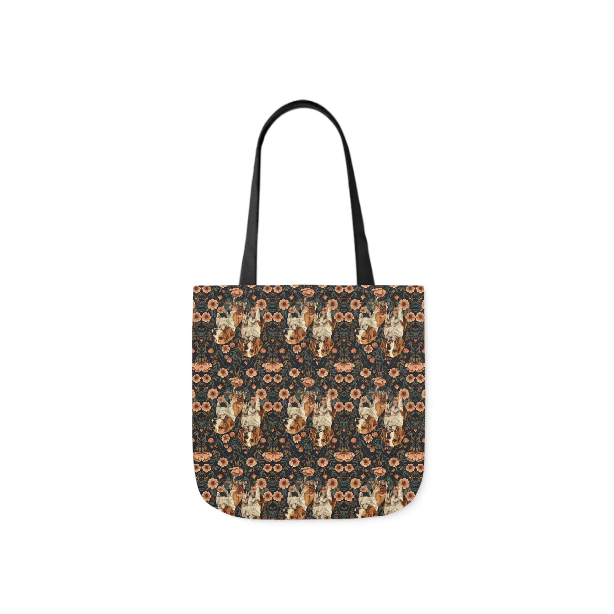 Beagle Blossom Bonanza Canvas Tote Bag