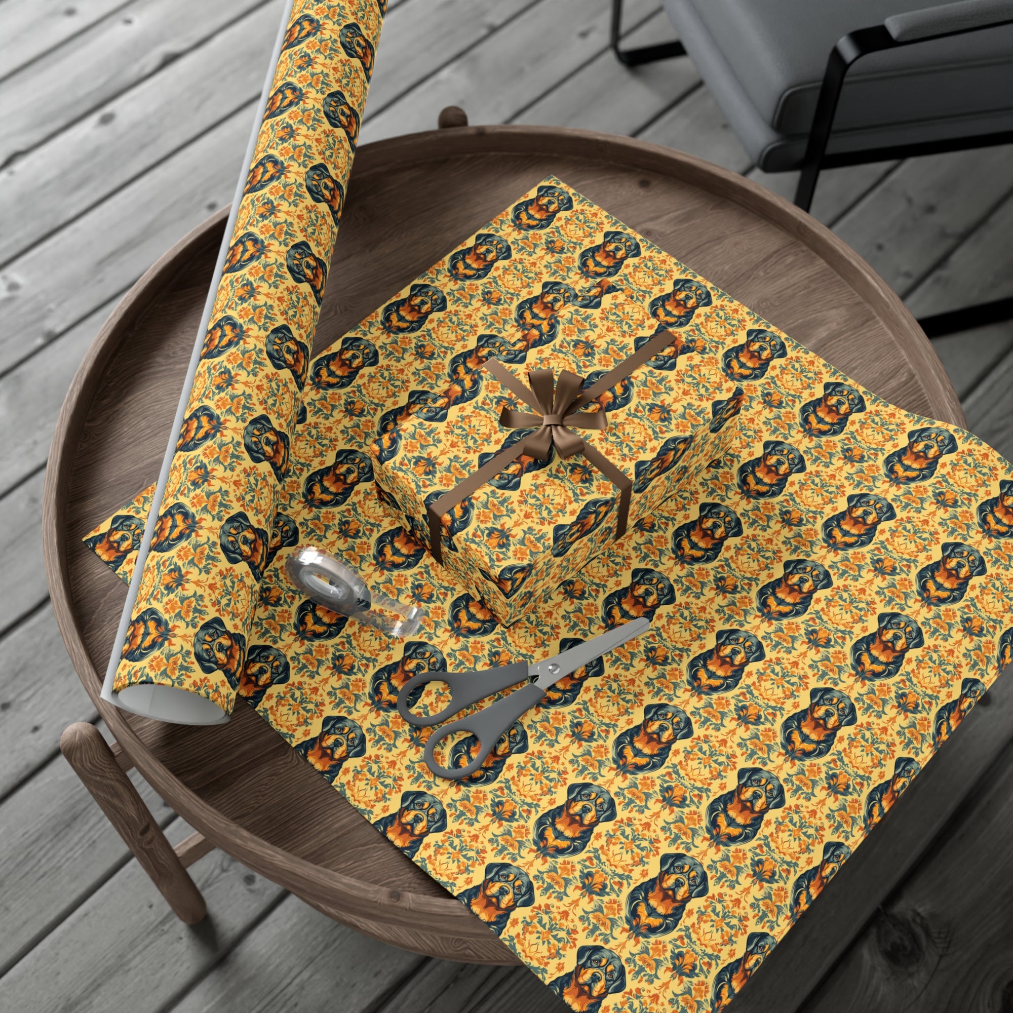 Royal Rottie Regalia Gift Wrap Papers