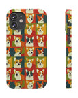 Corgi Chic Popart Pup Slim Phone Cases